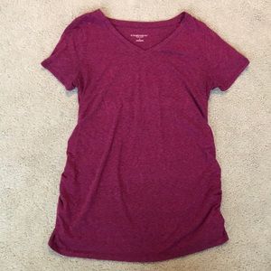 Short sleeve maternity shirt